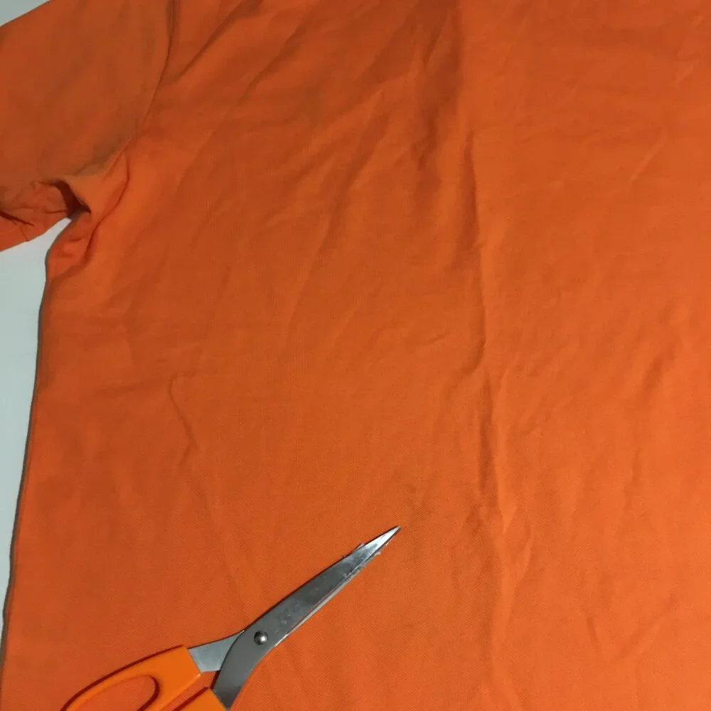 Polo Ralph Lauren Mens Orange Polo Shirt Size XL Pima Stretch Mesh Preppy